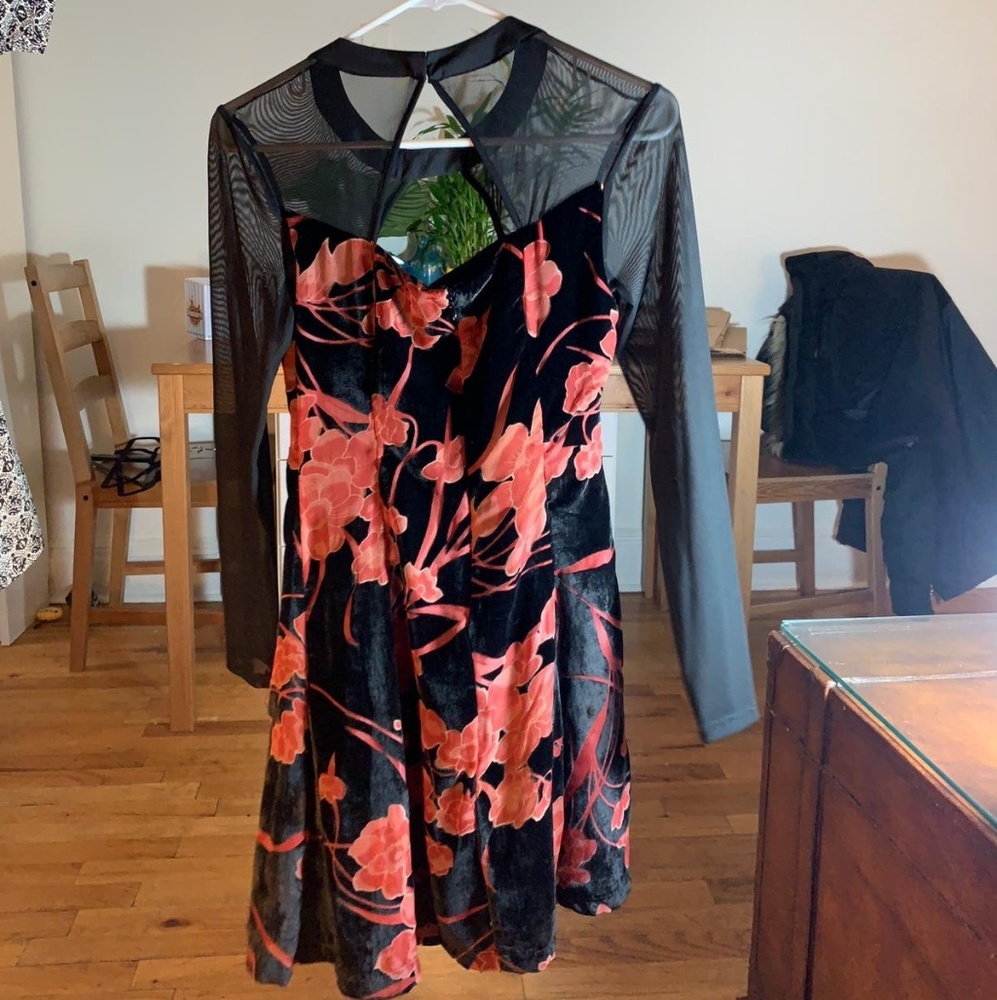 NWT BCBG Generation Velvet Skater Dress